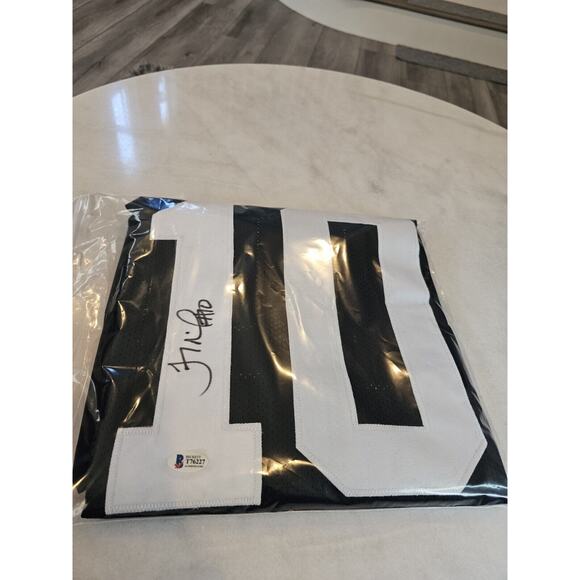 Troy Smith Autographed/Signed Jersey Beckett Sticker Black Custom Jersey - Picture 10 of 10